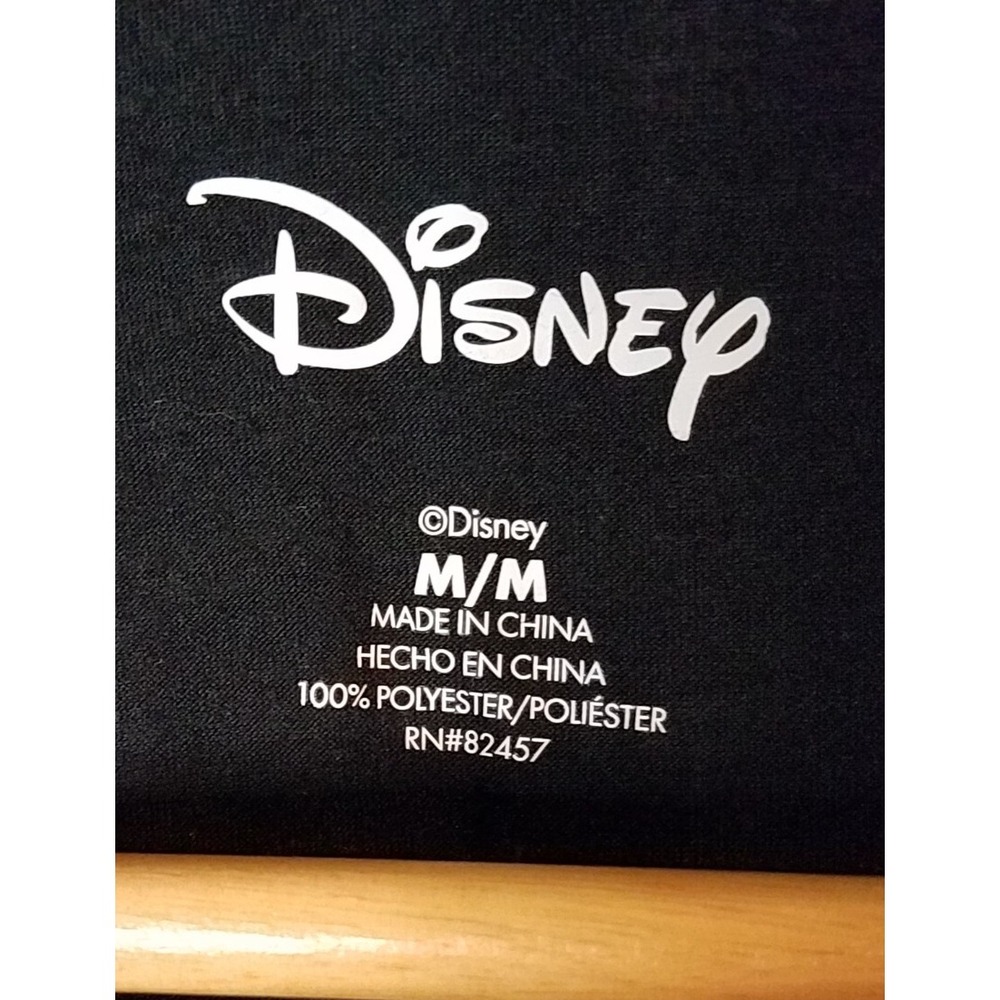 Disney Mickey Mouse Christmas Pajama Top Gray Black Women Size Med - Picture 2 of 3